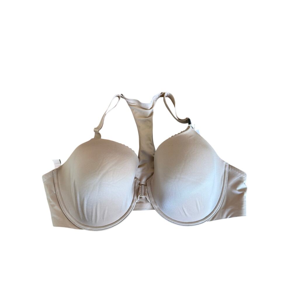 Victoria’s Secret Body by Victoria Bra 44C Nude Racerback Front Close NWT